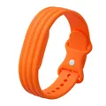 Bracelet nylon silicone pour Google Fitbit Air – Couleur du bracelet Orange