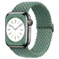 Bracelet nylon solo boucle pour Apple Watch 38 à 49 mm – Couleur du bracelet 01 olive green