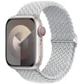 Bracelet nylon solo boucle pour Apple Watch 38 à 49 mm – Couleur du bracelet 06 Pearl white