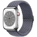 Bracelet nylon solo boucle pour Apple Watch 38 à 49 mm – Couleur du bracelet 08 space gray