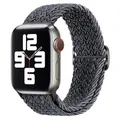 Bracelet nylon solo boucle pour Apple Watch 38 à 49 mm – Couleur du bracelet 23 metallic black