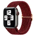Bracelet nylon solo boucle pour Apple Watch 38 à 49 mm – Couleur du bracelet 24 metallic red