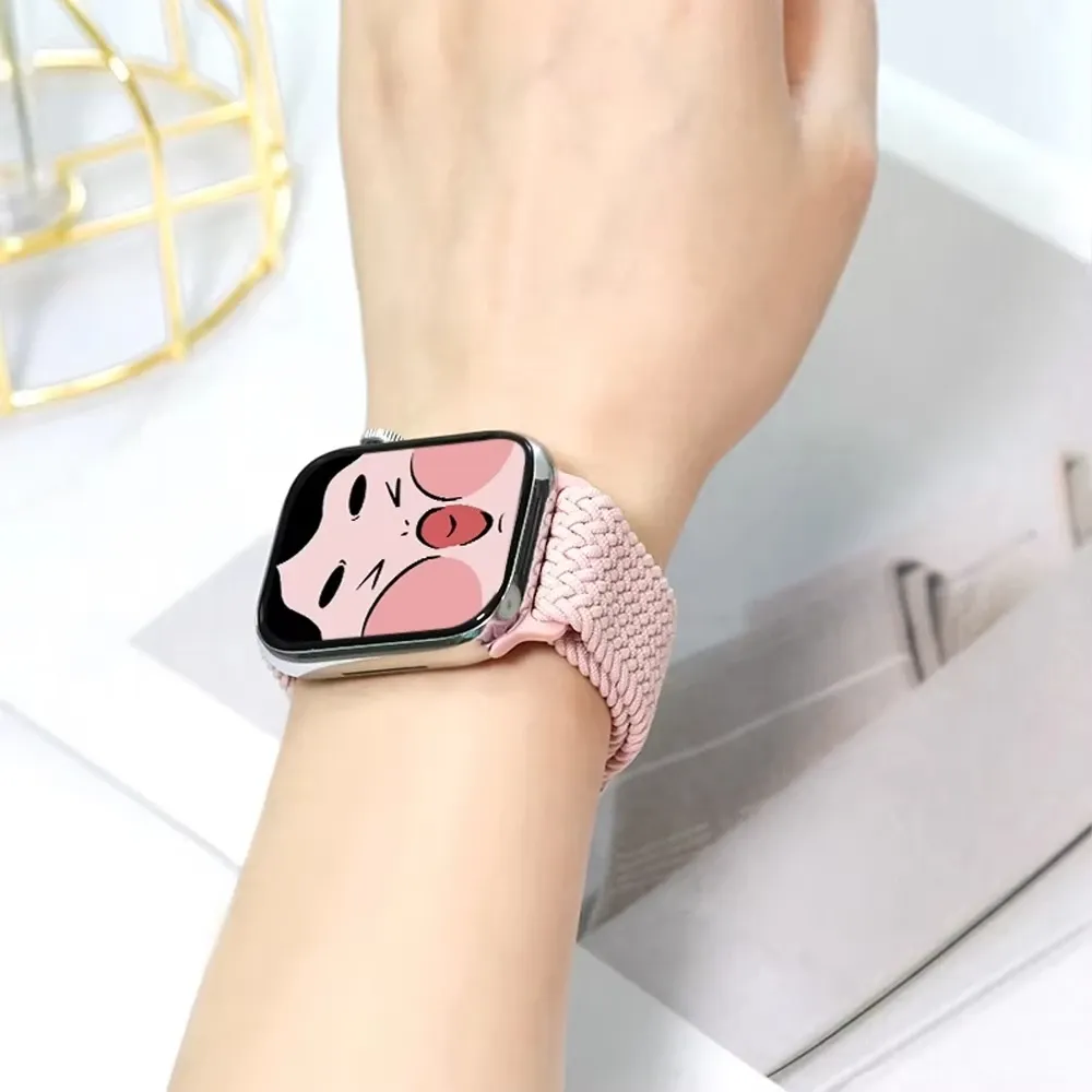 Bracelet nylon solo boucle pour Apple Watch 38 à 49 mm