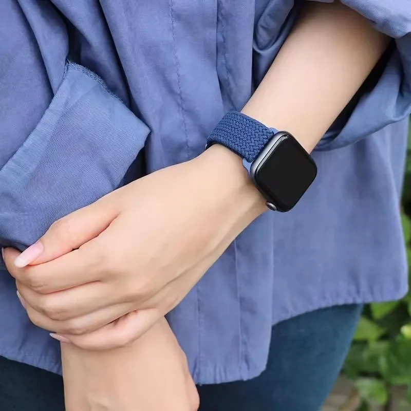 Bracelet nylon solo boucle pour Apple Watch 38 à 49 mm