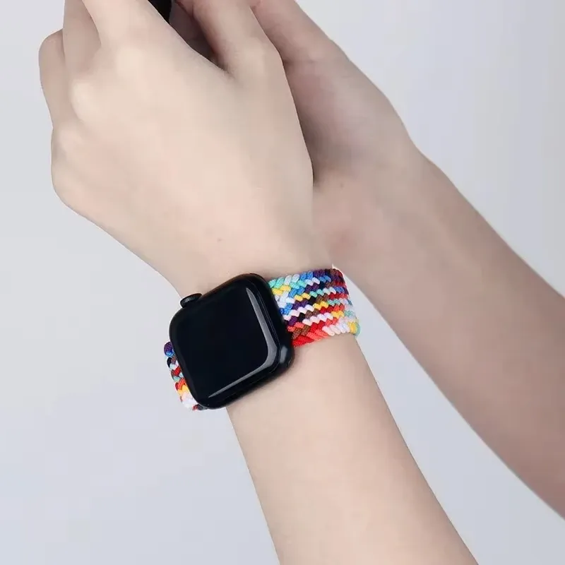 Bracelet nylon solo boucle pour Apple Watch 38 à 49 mm