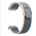 Bracelet nylon souple 20 à 22 mm pour Xiaomi et Oppo – Couleur du bracelet Blue Grey