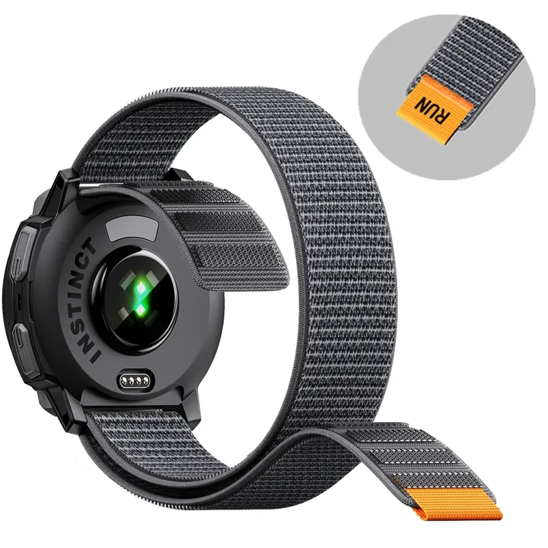 Bracelet nylon sport 22 à 26 mm pour Garmin Instinct