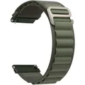 Bracelet nylon sport pour Galaxy Watch et Amazfit – Couleur du bracelet Alpine- Green