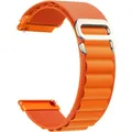 Bracelet nylon sport pour Galaxy Watch et Amazfit – Couleur du bracelet Alpine- Orange