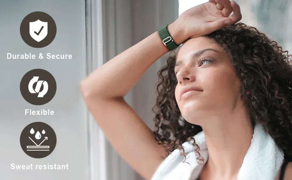 Bracelet nylon sport pour Galaxy Watch et Amazfit
