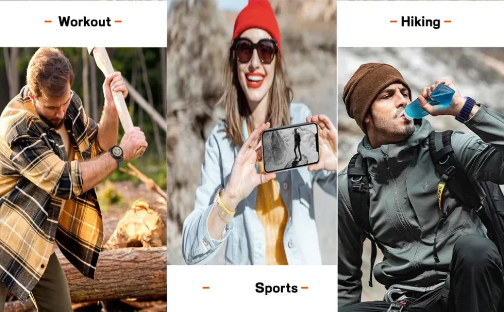 Bracelet nylon sport pour Galaxy Watch et Amazfit