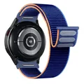 Bracelet nylon sport pour Samsung Galaxy Watch 7 – Couleur du bracelet Blue orange