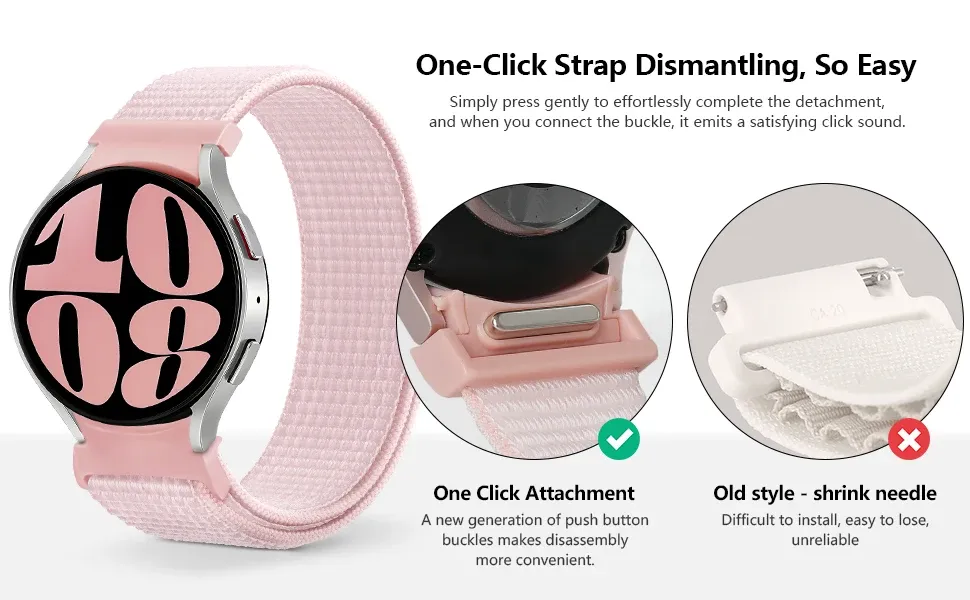 Bracelet nylon sport pour Samsung Galaxy Watch 7