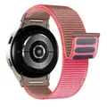Bracelet nylon sport pour Samsung Galaxy Watch 7 – Couleur du bracelet Neon Pink