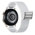 Bracelet nylon sport pour Samsung Galaxy Watch 7 – Couleur du bracelet Reflective white