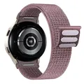Bracelet nylon sport pour Samsung Galaxy Watch 7 – Couleur du bracelet Smoke purple