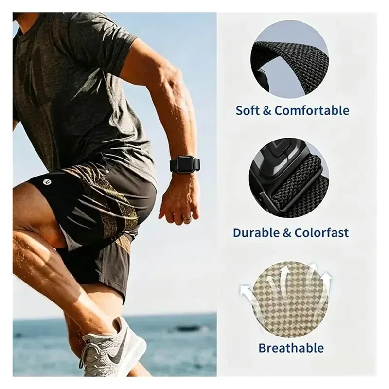Bracelet nylon sport tressé séchage rapide