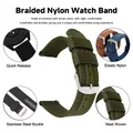 Bracelet nylon tissé 18 à 24 mm toile souple – 3