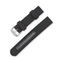 Bracelet nylon tissé 18 à 24 mm toile souple – Couleur Black