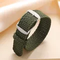 Bracelet nylon tissé Perlon 14 à 22 mm – Couleur du bracelet Army Green