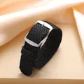 Bracelet nylon tissé Perlon 14 à 22 mm – Couleur du bracelet Black