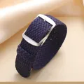Bracelet nylon tissé Perlon 14 à 22 mm – Couleur du bracelet Dark Blue