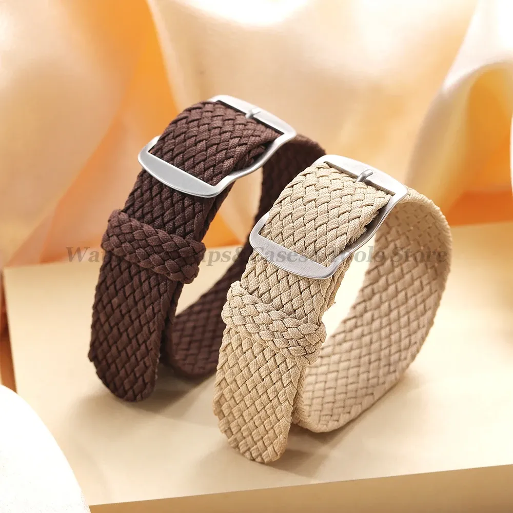 Bracelet nylon tissé Perlon 14 à 22 mm