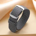 Bracelet nylon tissé Perlon 14 à 22 mm – Couleur du bracelet Gray