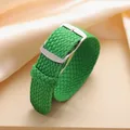 Bracelet nylon tissé Perlon 14 à 22 mm – Couleur du bracelet Green