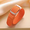 Bracelet nylon tissé Perlon 14 à 22 mm – Couleur du bracelet Orange