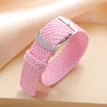 Bracelet nylon tissé Perlon 14 à 22 mm – Couleur du bracelet Pink