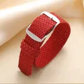 Bracelet nylon tissé Perlon 14 à 22 mm – Couleur du bracelet Red