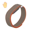 Bracelet nylon tissé pour Google Fitbit Air léger – Couleur du bracelet Black Orange