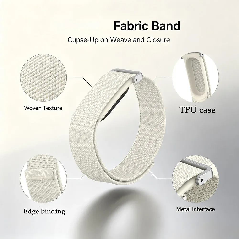 Bracelet nylon tissé pour Google Fitbit Air léger