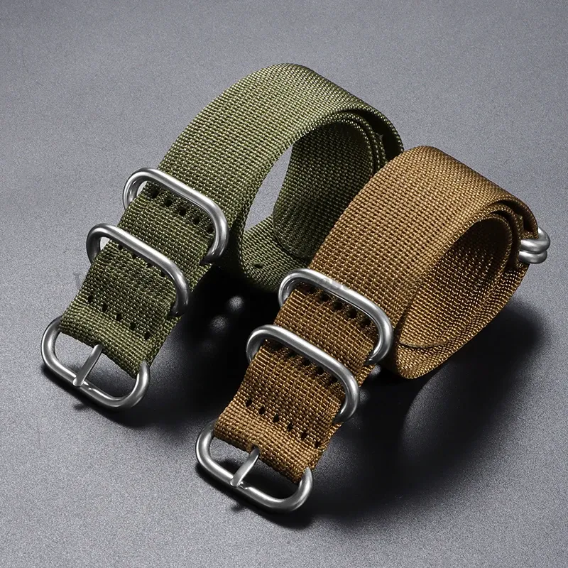 Bracelet nylon tissé pour montre 18 à 24 mm