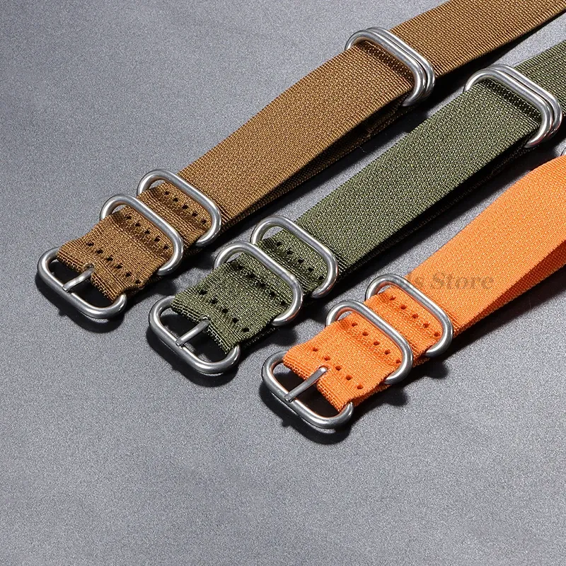 Bracelet nylon tissé pour montre 18 à 24 mm