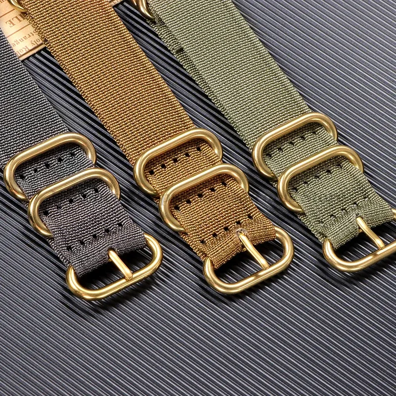 Bracelet nylon tissé pour montre 18 à 24 mm