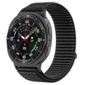 Bracelet nylon tissu Samsung Galaxy Watch 8 40 à 46 mm – Couleur du bracelet Black