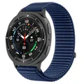 Bracelet nylon tissu Samsung Galaxy Watch 8 40 à 46 mm – Couleur du bracelet Dark Blue
