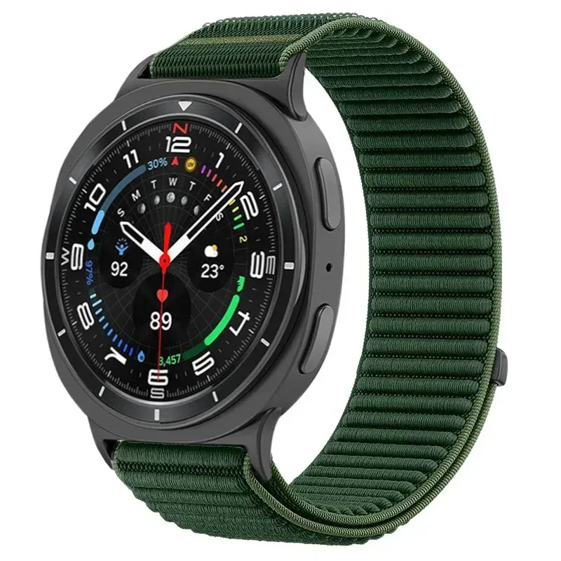 Bracelet nylon tissu Samsung Galaxy Watch 8 40 à 46 mm