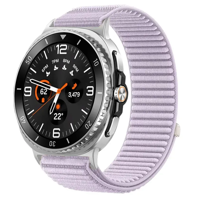 Bracelet nylon tissu Samsung Galaxy Watch 8 40 à 46 mm