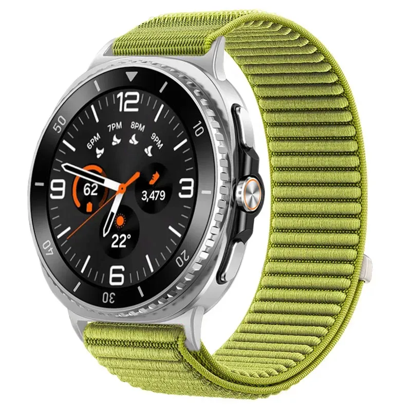Bracelet nylon tissu Samsung Galaxy Watch 8 40 à 46 mm