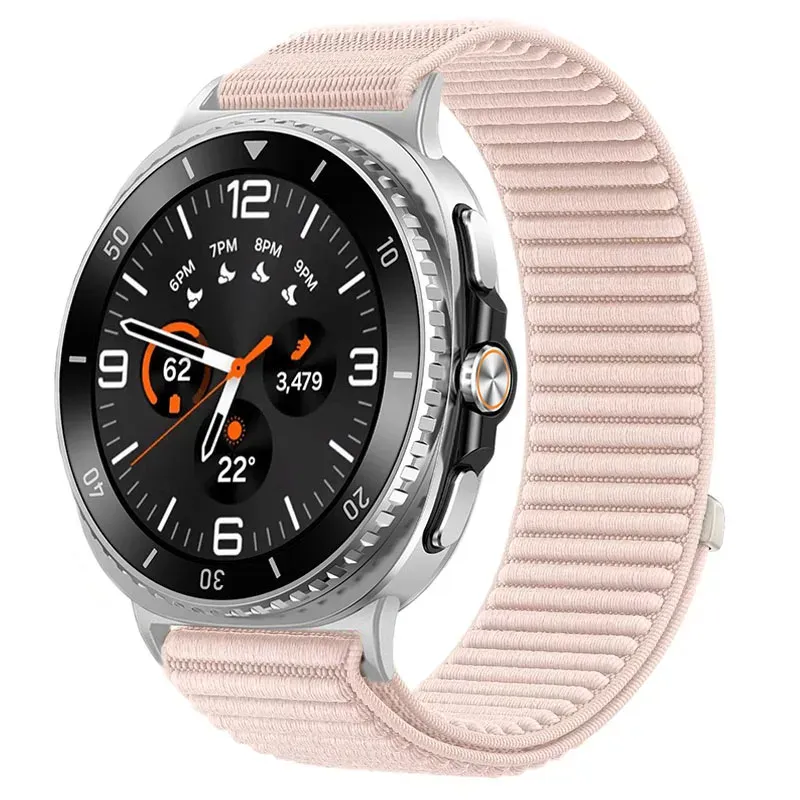 Bracelet nylon tissu Samsung Galaxy Watch 8 40 à 46 mm