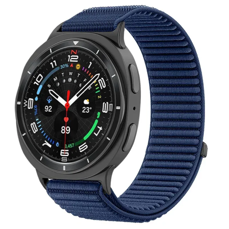 Bracelet nylon tissu Samsung Galaxy Watch 8 40 à 46 mm