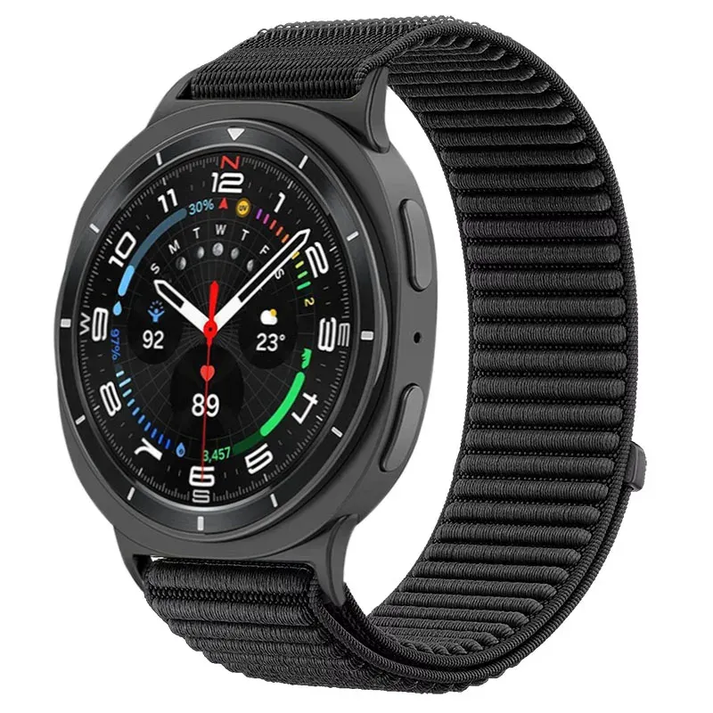 Bracelet nylon tissu Samsung Galaxy Watch 8 40 à 46 mm