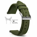 Bracelet nylon toile voile 18 à 22 mm – Couleur du bracelet Army Green 1
