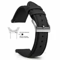 Bracelet nylon toile voile 18 à 22 mm – Couleur du bracelet Black 1