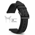 Bracelet nylon toile voile 18 à 22 mm – Couleur du bracelet Black 2