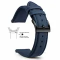 Bracelet nylon toile voile 18 à 22 mm – Couleur du bracelet Navy Blue 2