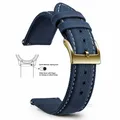 Bracelet nylon toile voile 18 à 22 mm – Couleur du bracelet Navy Blue White 3
